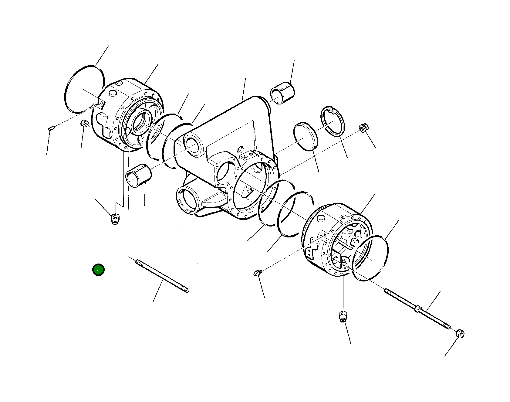 Гайка 22E-23-11170 Komatsu