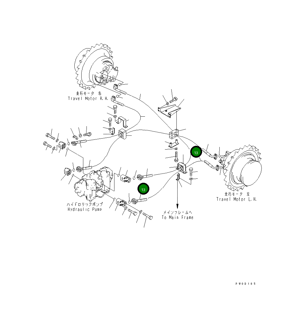 Шланг 11Y-49-11731 Komatsu