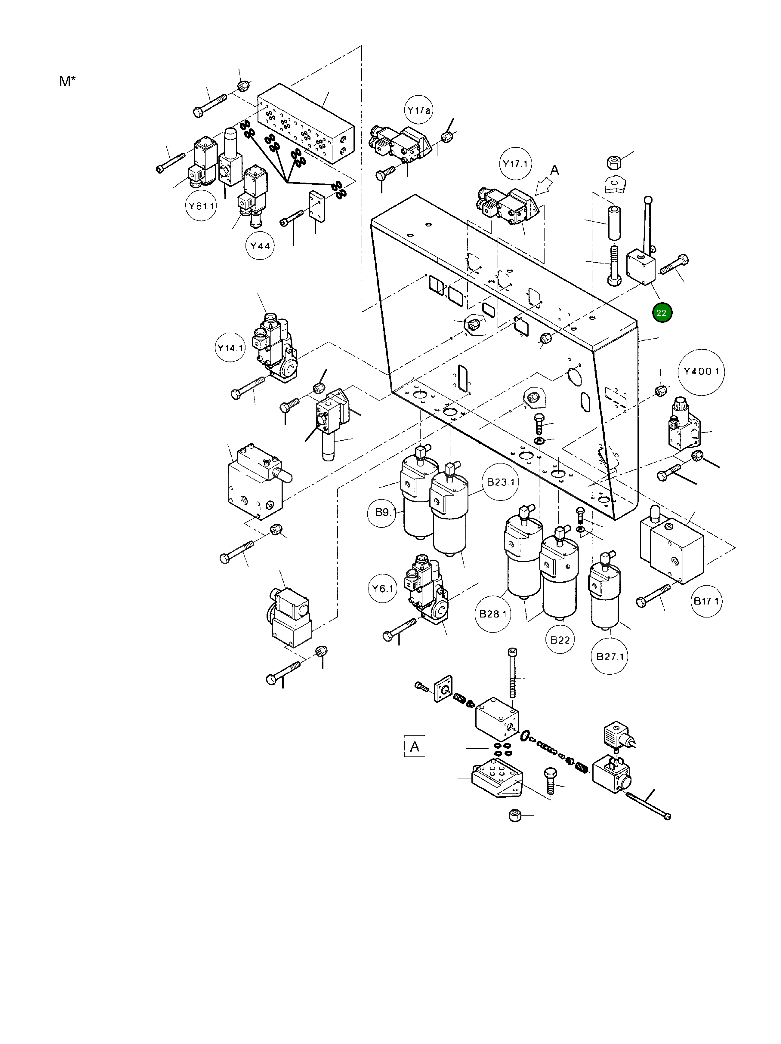 Шаровой кран (с 06 111) 592 924 40 Komatsu