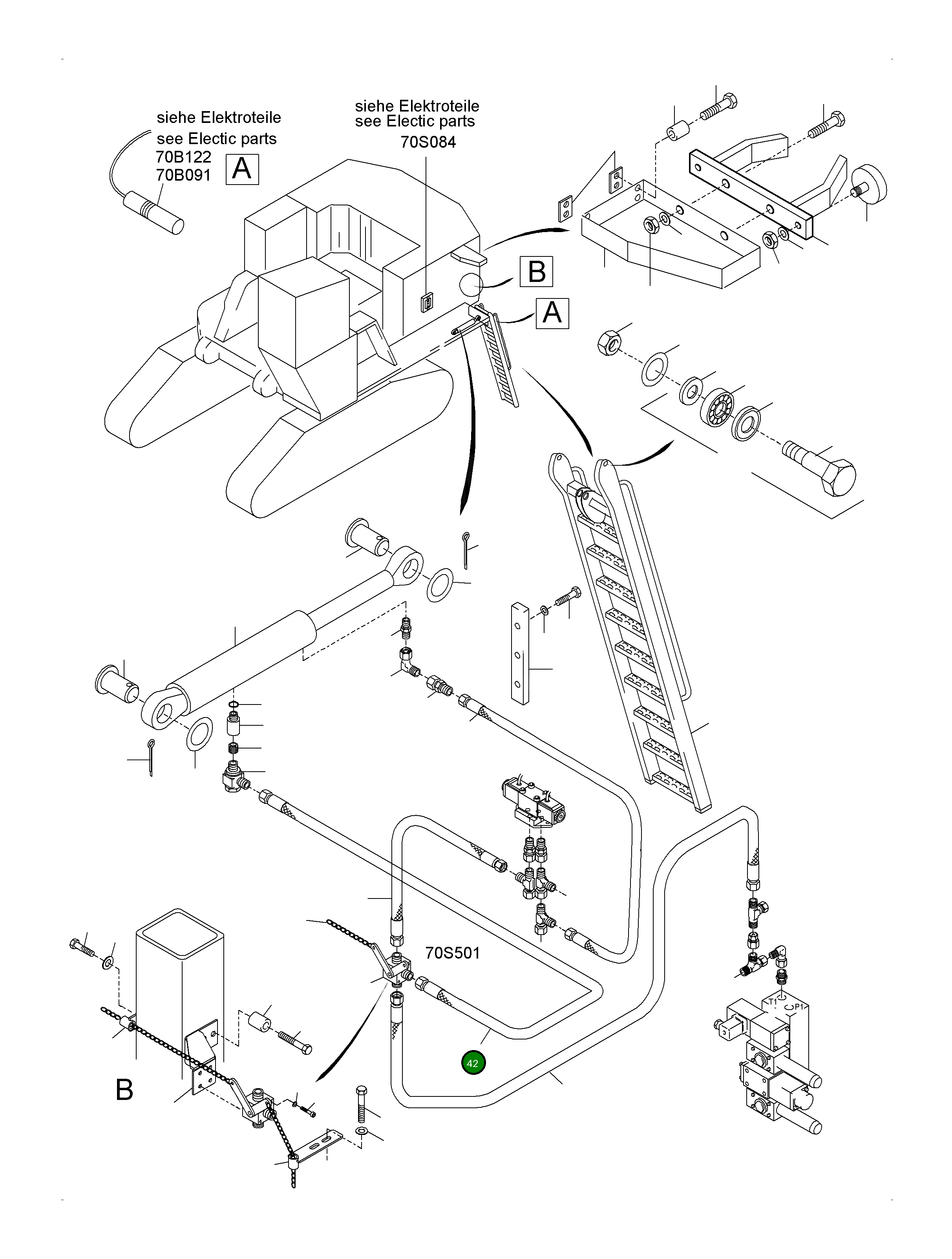 Шланг в сборе DN 10x8500 519 064 98 Komatsu