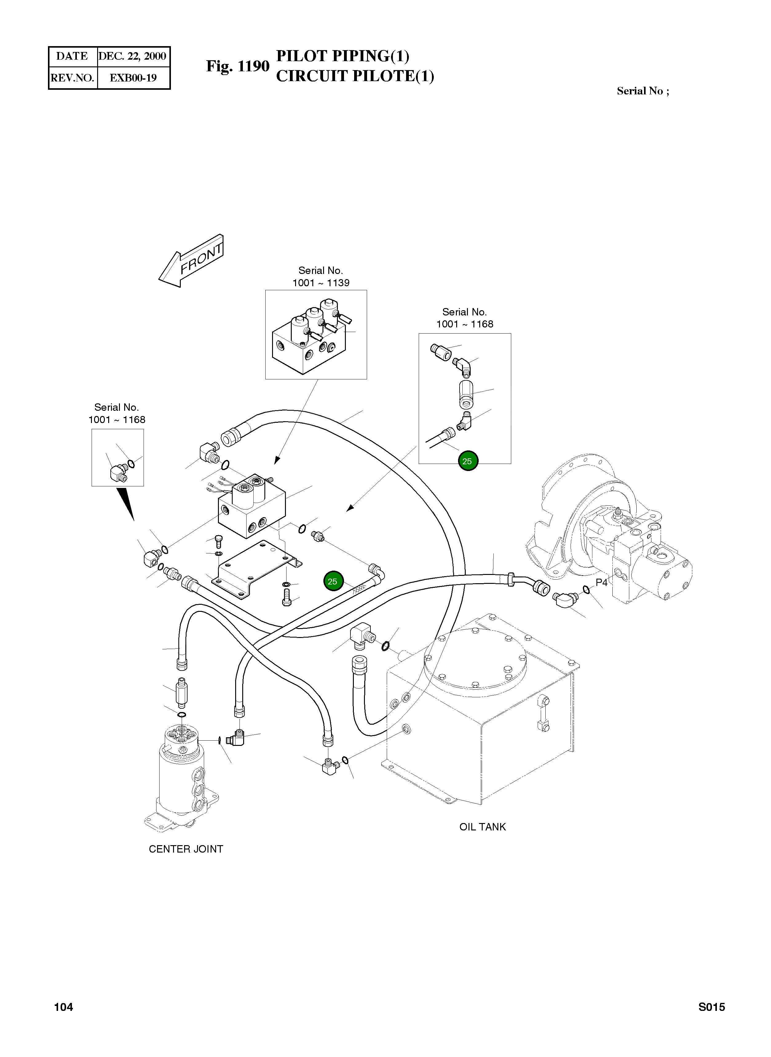 Шланг PF1/8-340L 2184-9100 Komatsu