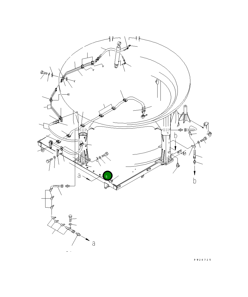 Хомут 8287-70-4450 Komatsu