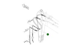 Шланг PF1-1800L 2184-1196D77 Komatsu