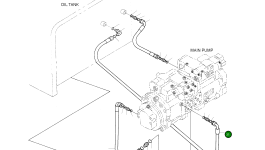 Шланг 1 3/16"-12UN-2B-1600L 2184-1197D26 Komatsu