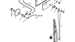 Щётка стеклоочистителя лобового стекла, 25" 1269 292 H1 Komatsu