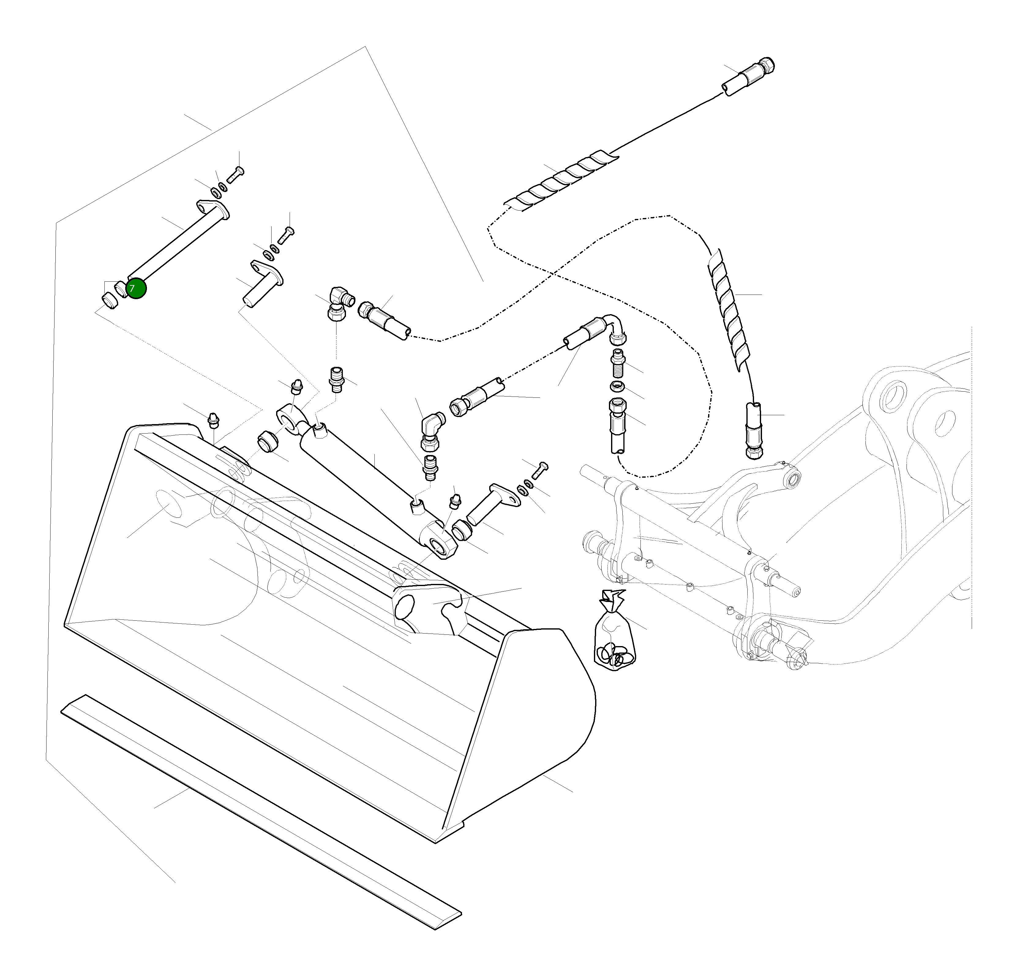 Втулка 42U-70-H0P57 Komatsu