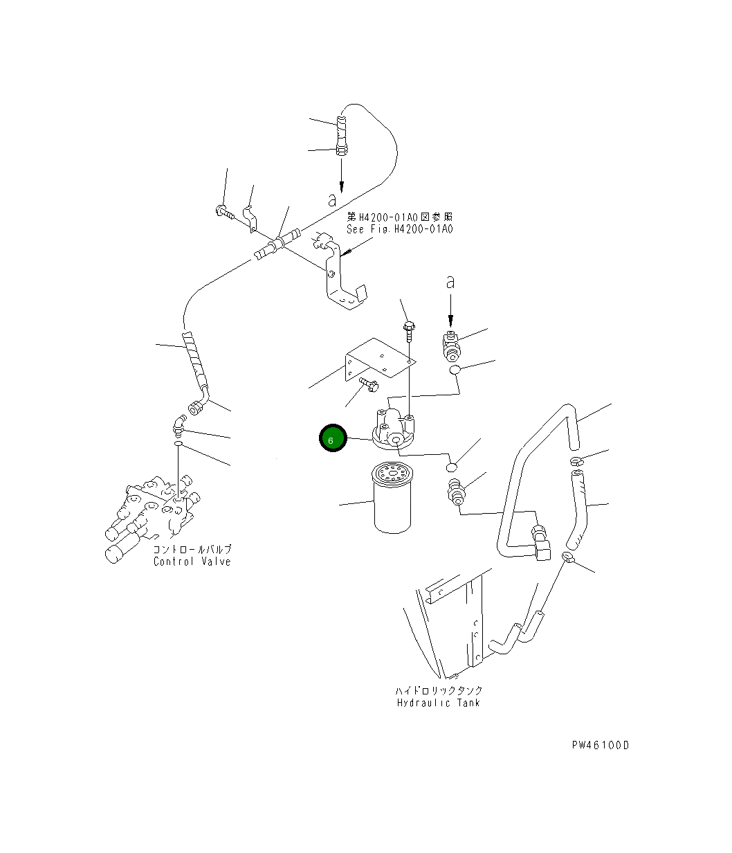 Фильтр в сборе 363-60-21201 Komatsu