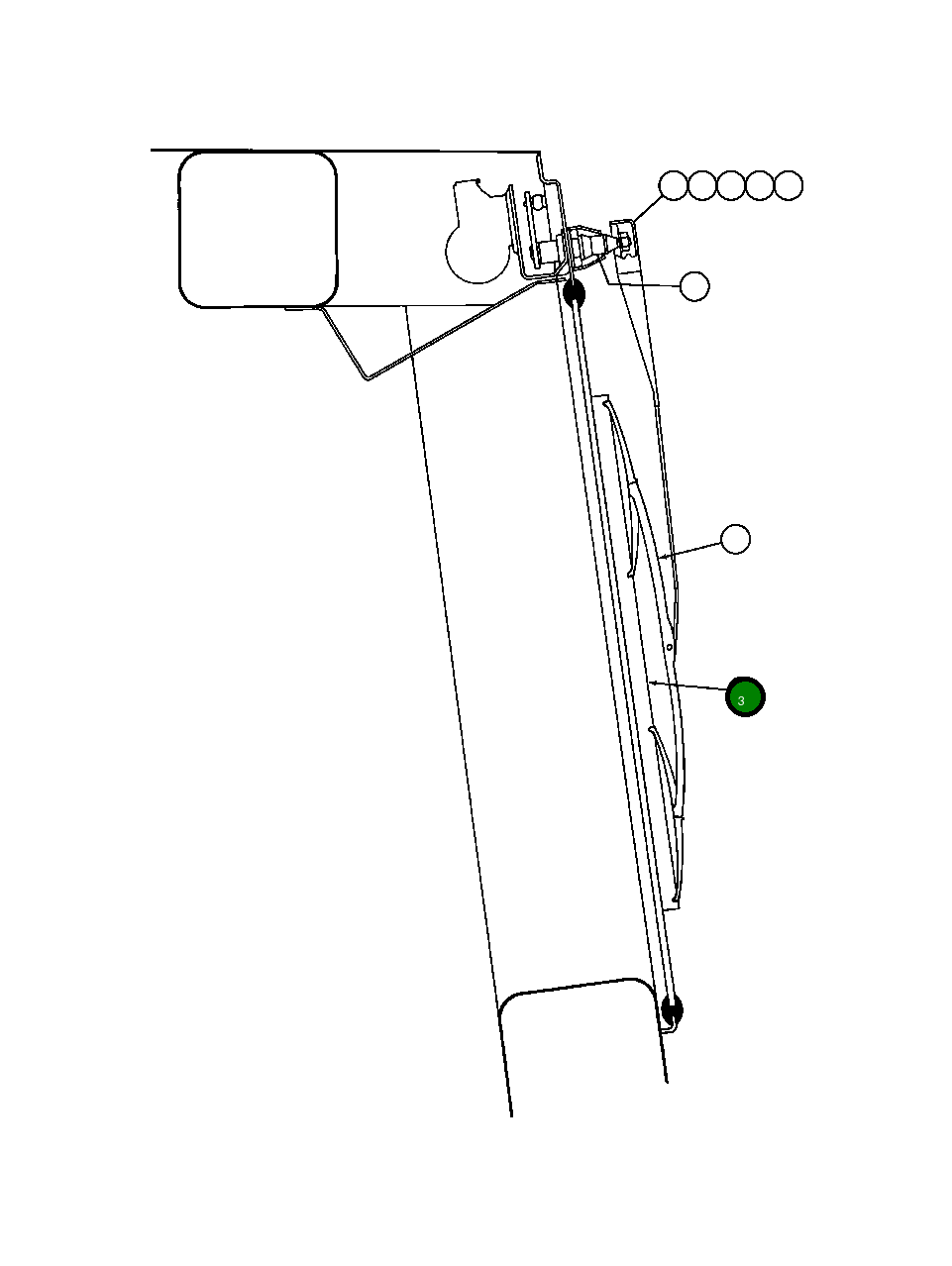 Щётка стеклоочистителя PB6367 Komatsu