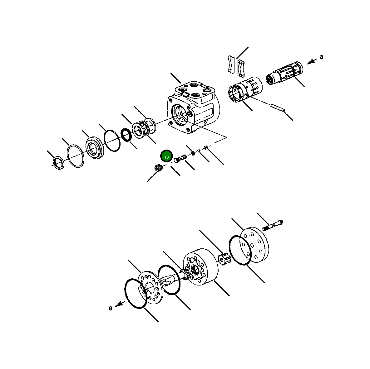 Игольчатый упорный подшипник 107 421 Komatsu