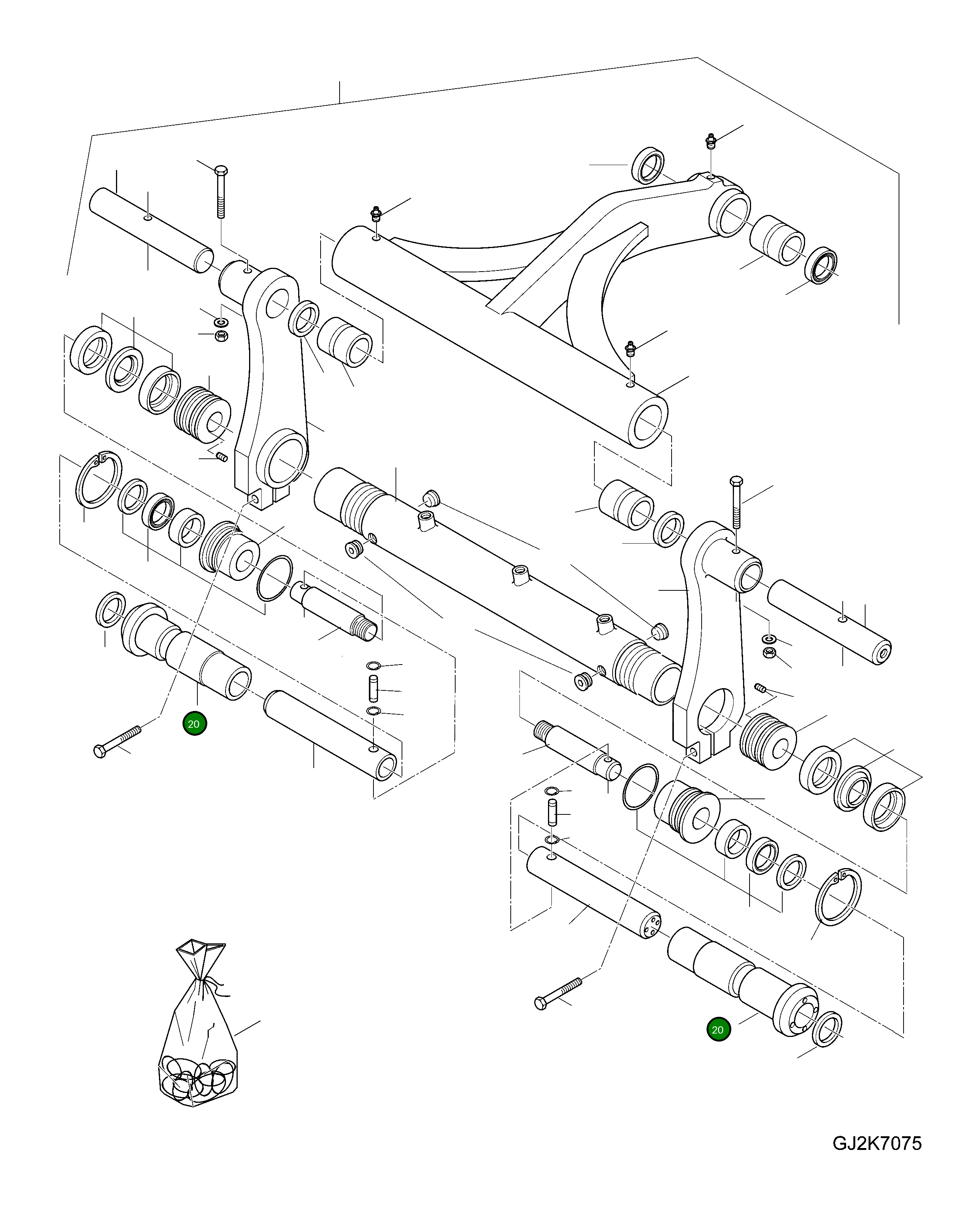 Втулка 42U-70-H0P69 Komatsu