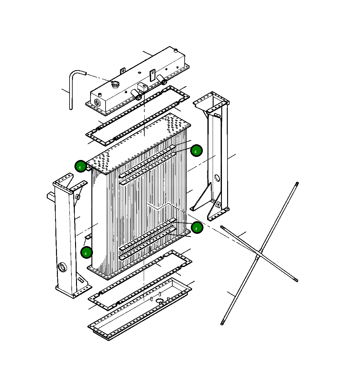 Коллекторная штанга 1208 819 H1 Komatsu
