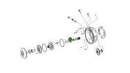 Ролик подшипника 0750 117 484 Komatsu