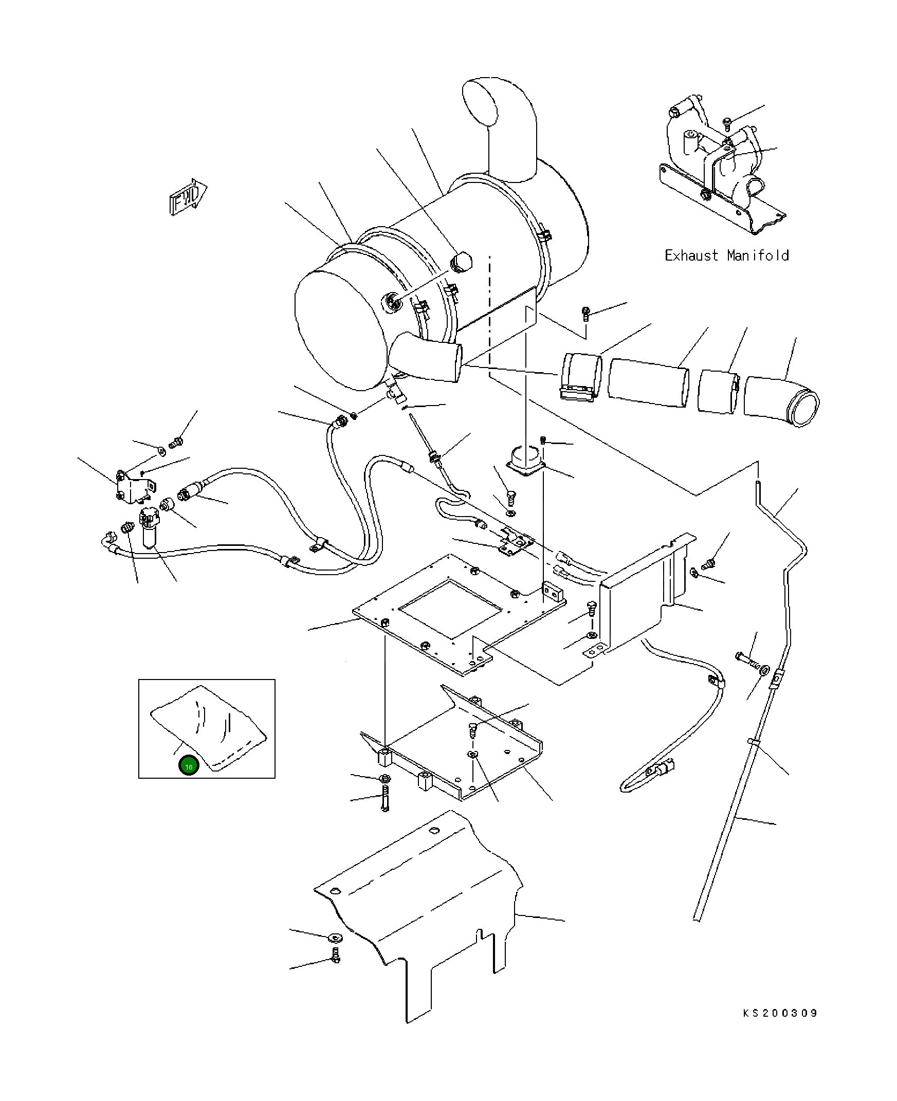 Фильтрующий мешок 207-01-K1610 Komatsu