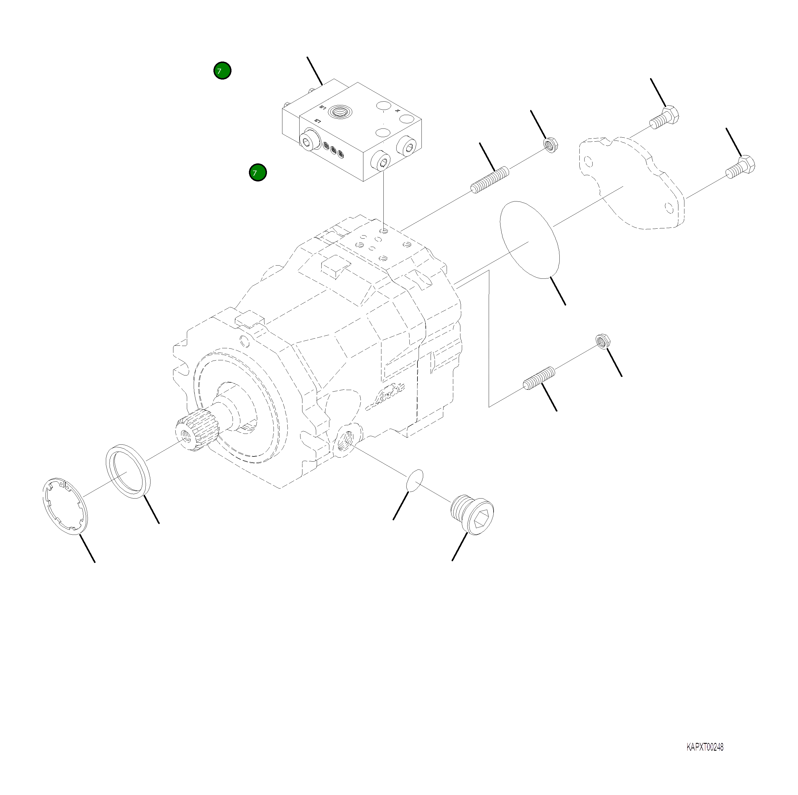 Гайка 4A1-60-25940 Komatsu