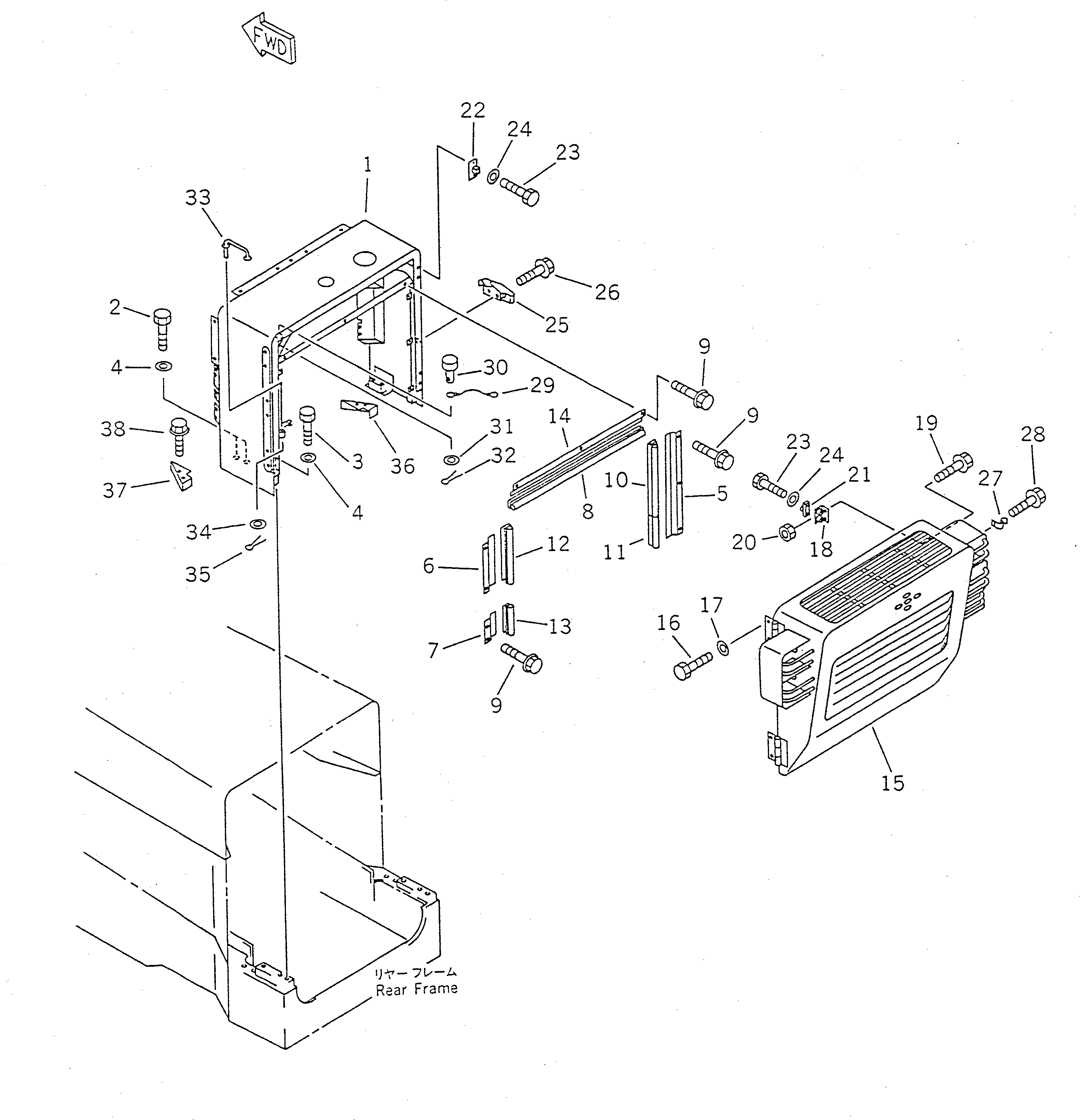 Штанга 41L-54-11360 Komatsu
