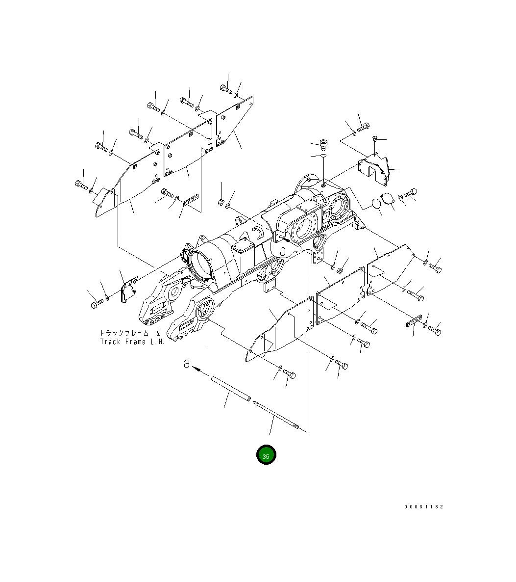 Шпилька 198-30-76220 Komatsu