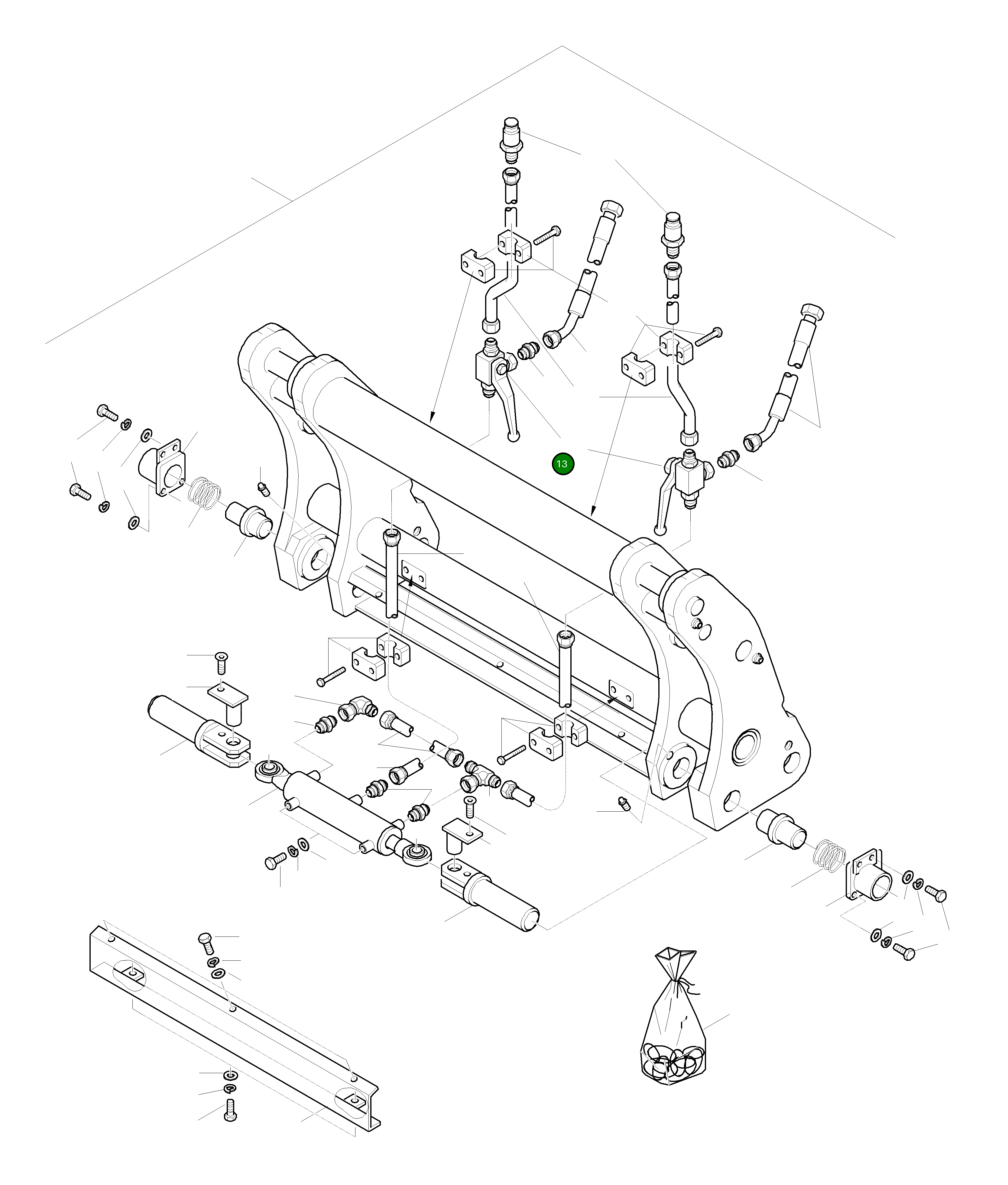Шаровой клапан 42Y-71-H0P06 Komatsu