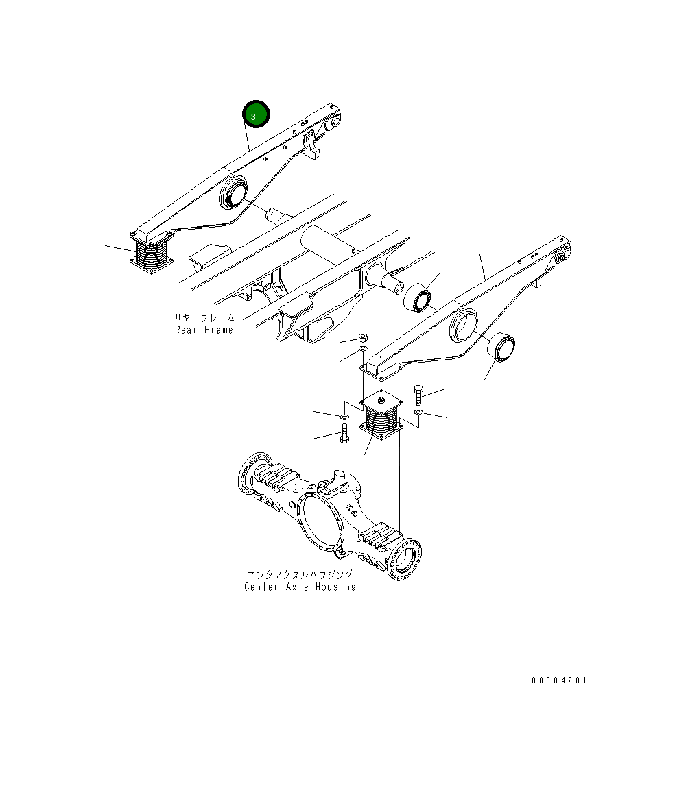 Правая штанга 56D-86-26760 Komatsu