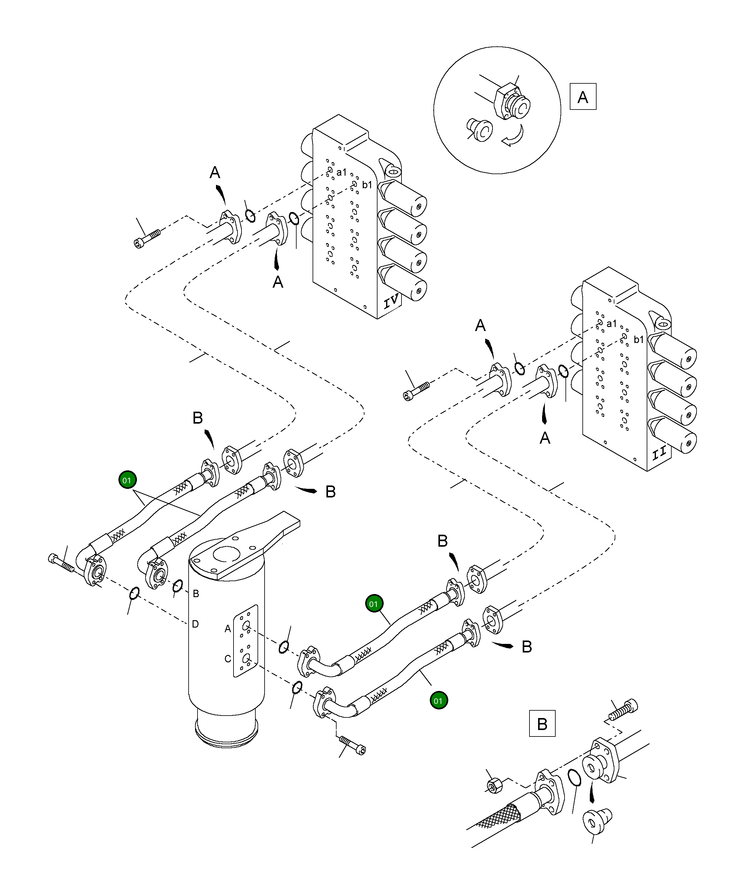Шланг в сборе DN 40x1200 331 513 40 Komatsu