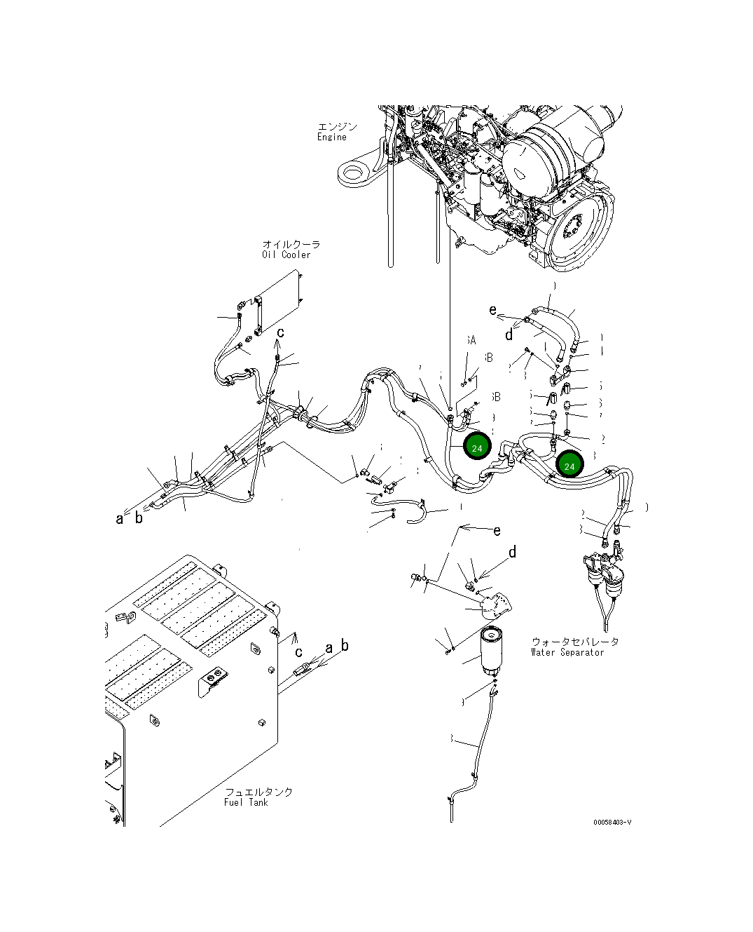 Шланг в сборе, 2000MM 209-04-41630 Komatsu