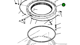 Подшипник поворотного круга 206-25-67101 Komatsu
