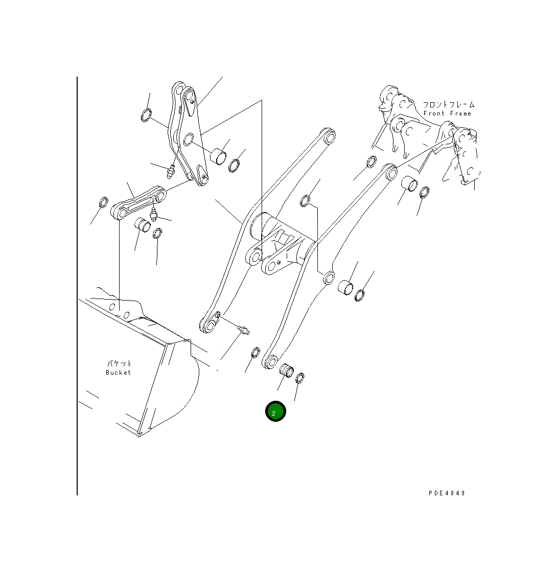Втулка 421-70-21240 Komatsu