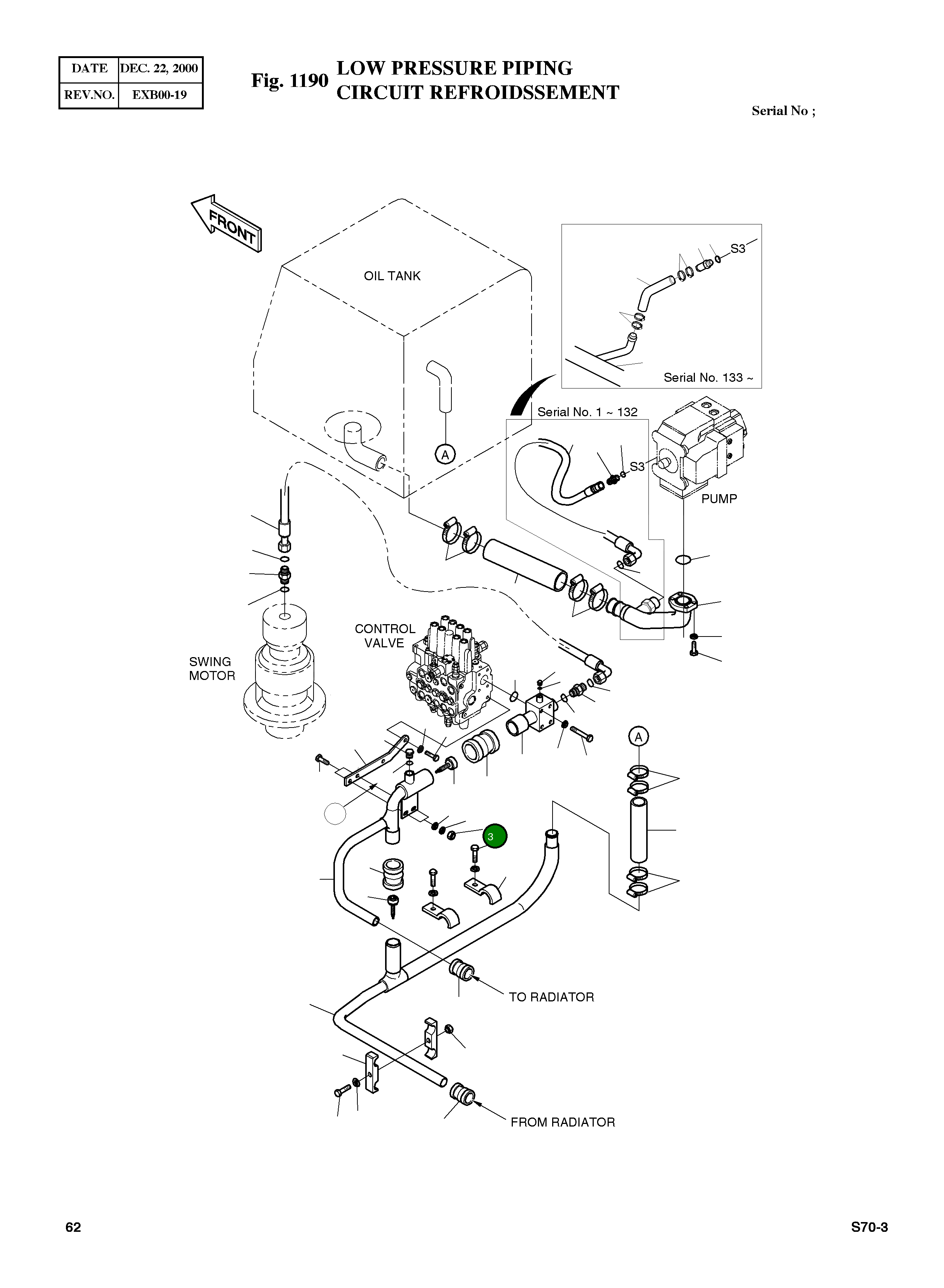 Гайка M10X1.5 S4012603 Komatsu