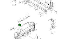 Отвал (сварной) 198-71-61122 Komatsu