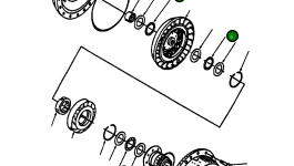 Игольчатый упорный подшипник 149 540 Komatsu