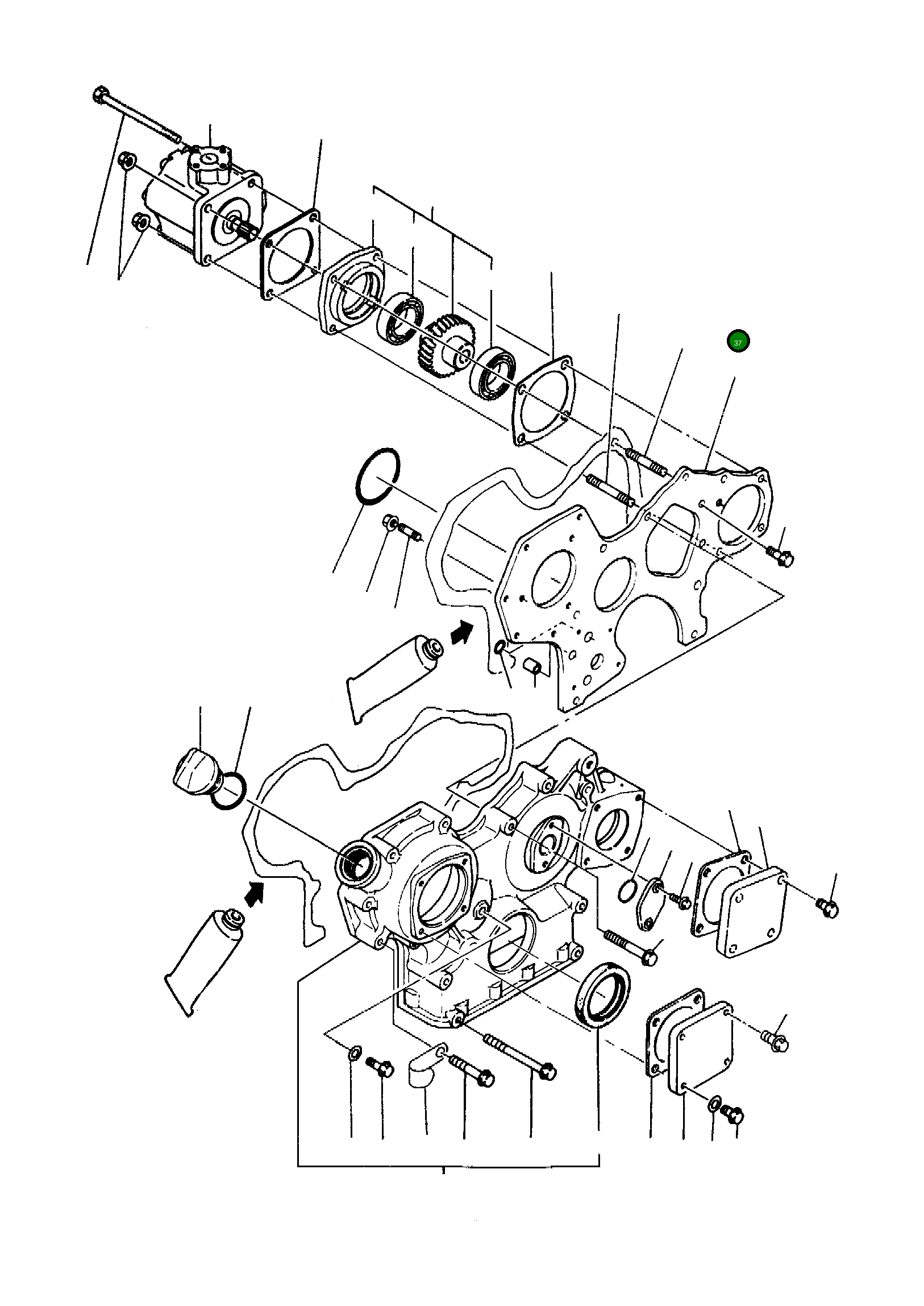Шпилька YMR001088 Komatsu