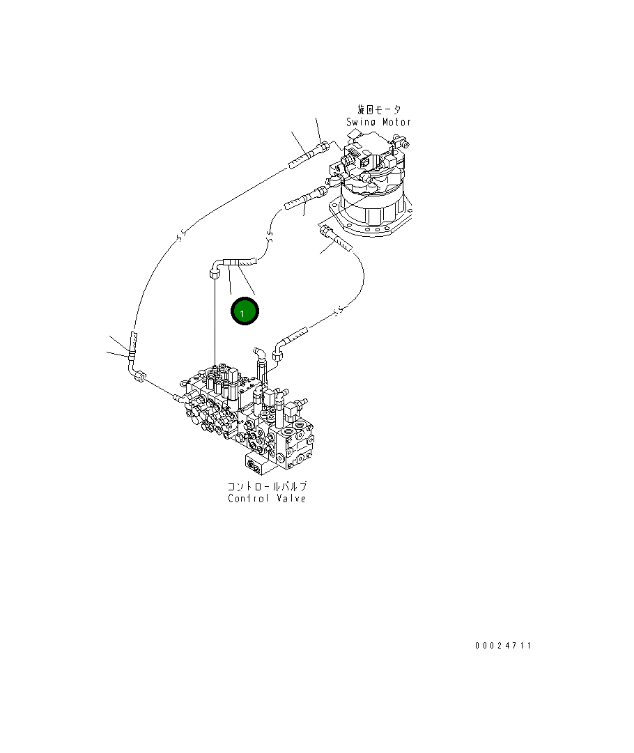 Шланг 260MM 21X-62-31360 Komatsu
