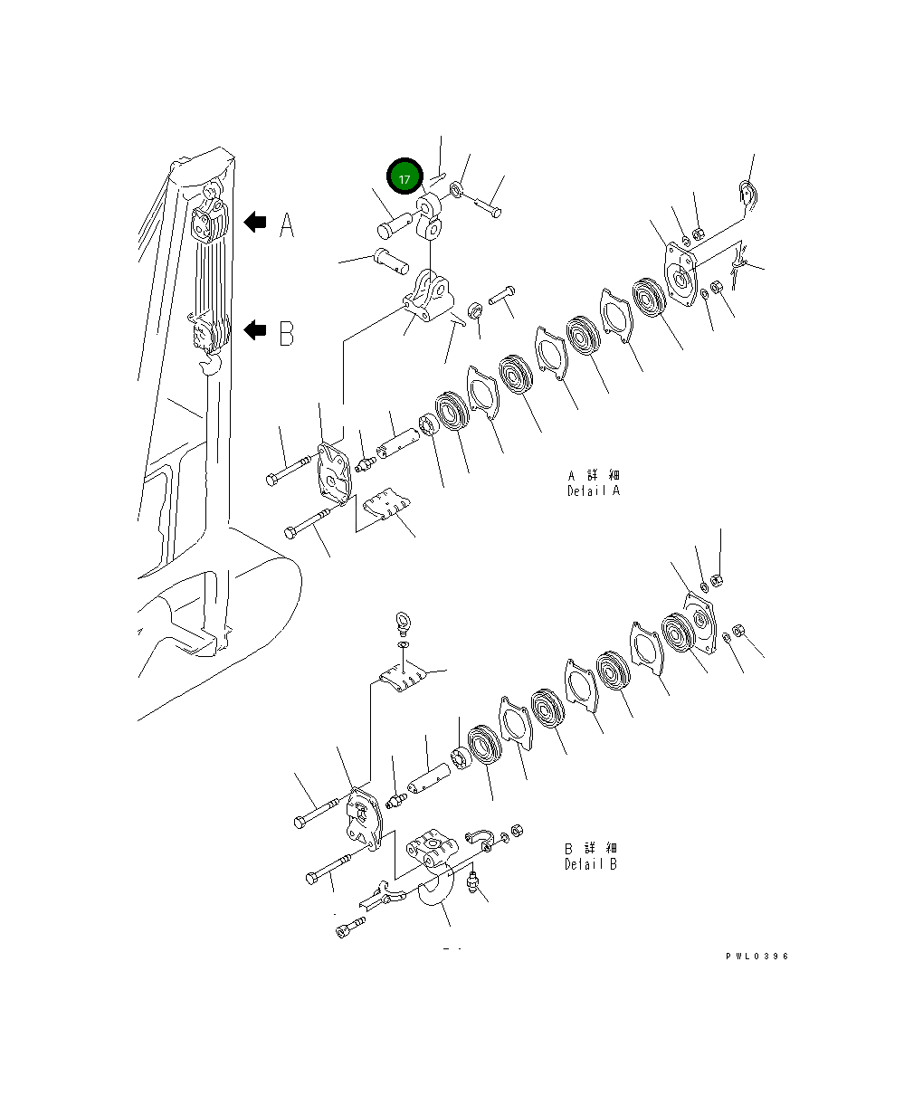 Шарнир 196-70-12110 Komatsu