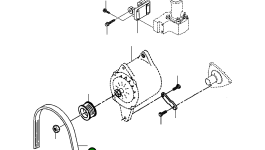 Ремень генератора и вентилятора 80A 1439 170 H1 Komatsu