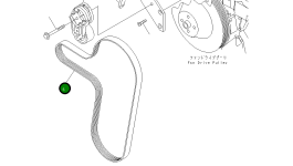 Ремень генератора и водяного насоса 6732-61-3460 Komatsu