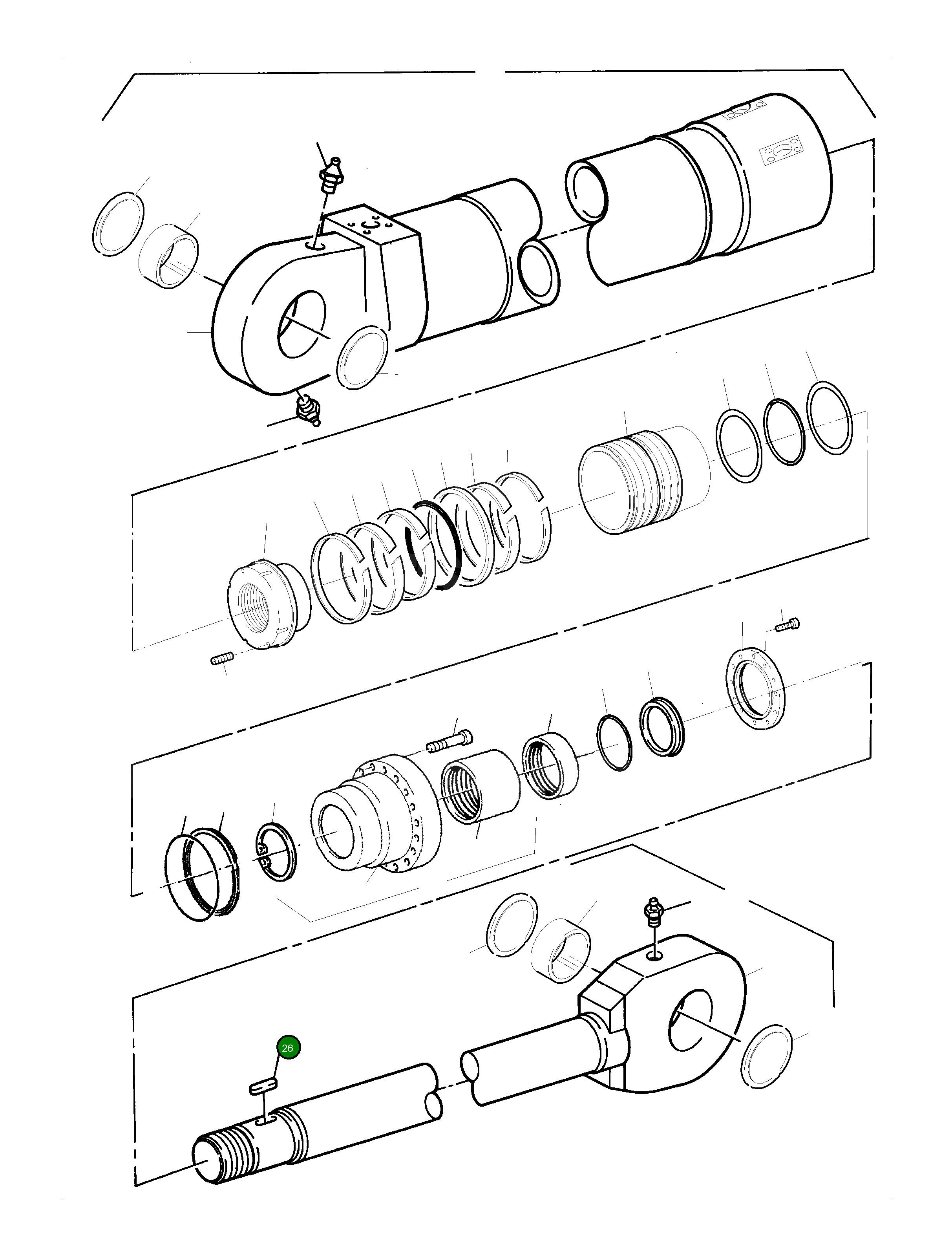 Шпонка призматическая 354 532 99 Komatsu