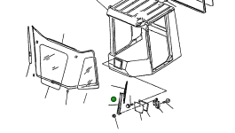 Отвал стеклоочистителя 425-54-15250 Komatsu