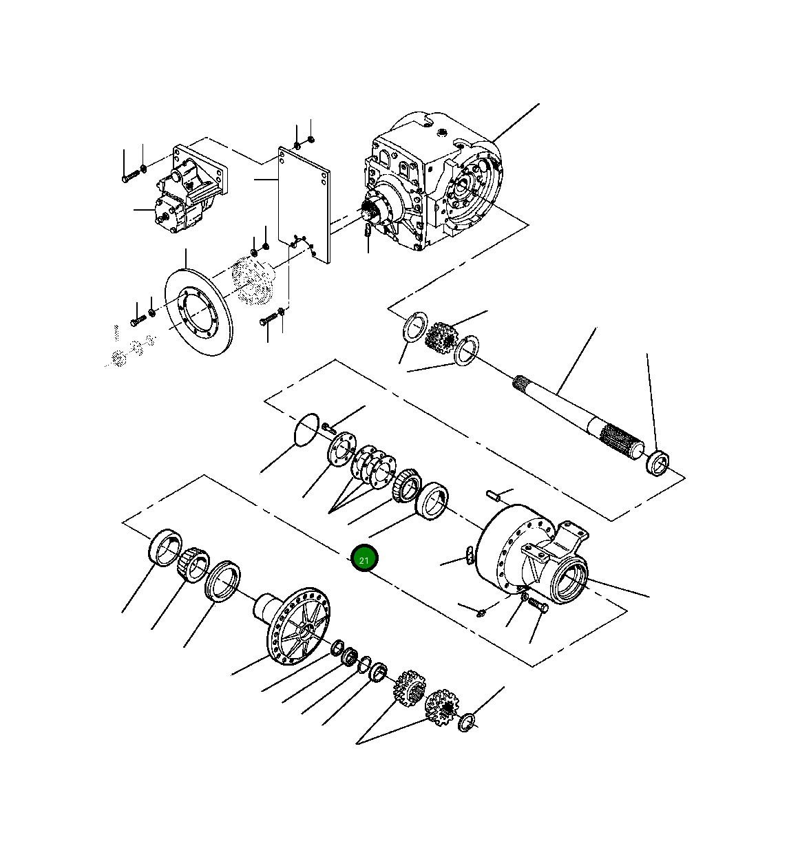 Чашка подшипника 625 364 C1 Komatsu