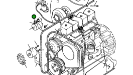 Гайка шестигранная - M10 30 284 R1 Komatsu