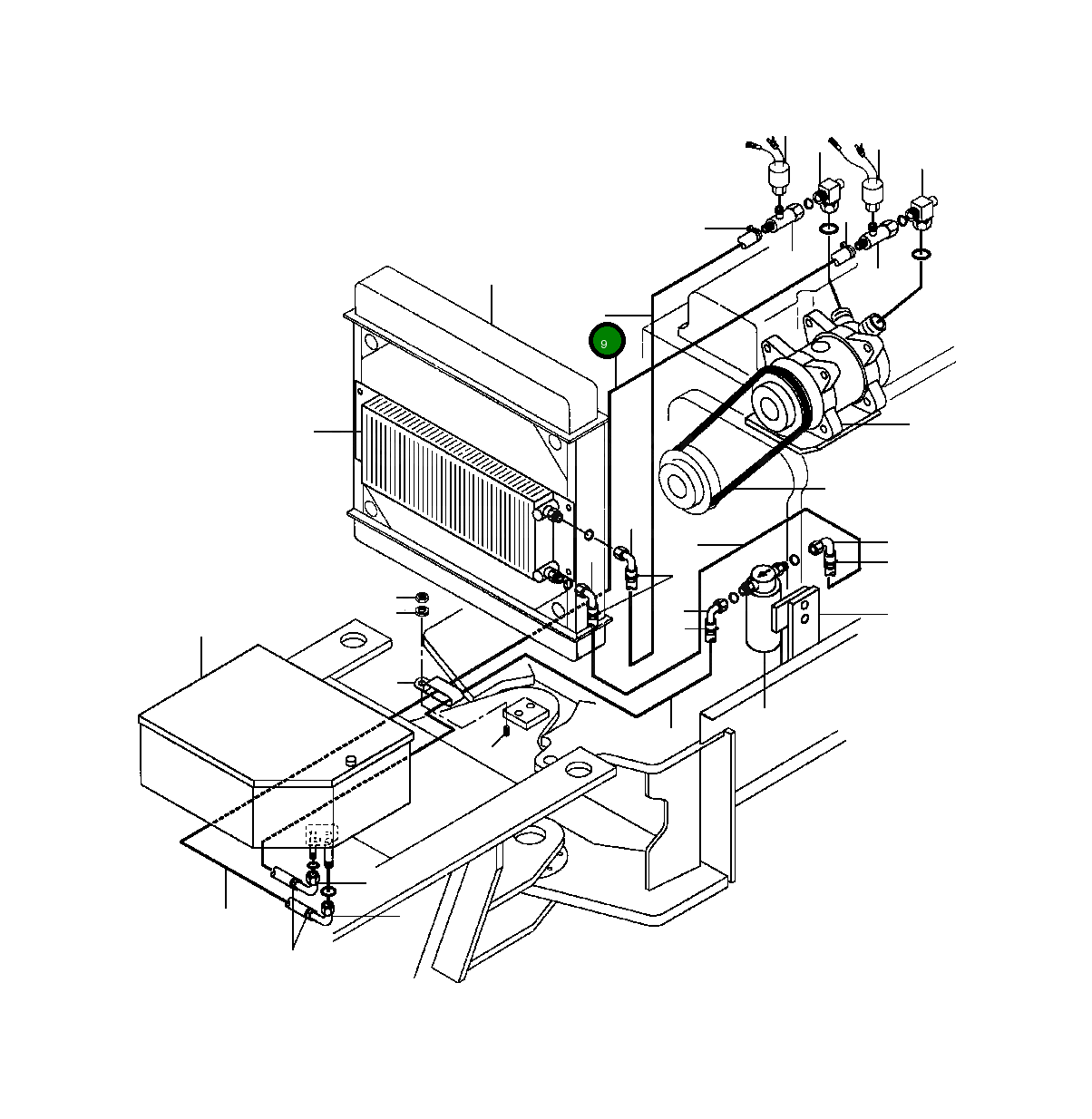 Шланг - 13/32 X 5 FT 1431 744 H1 Komatsu