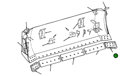 Левый отвал 646 334 C1 Komatsu