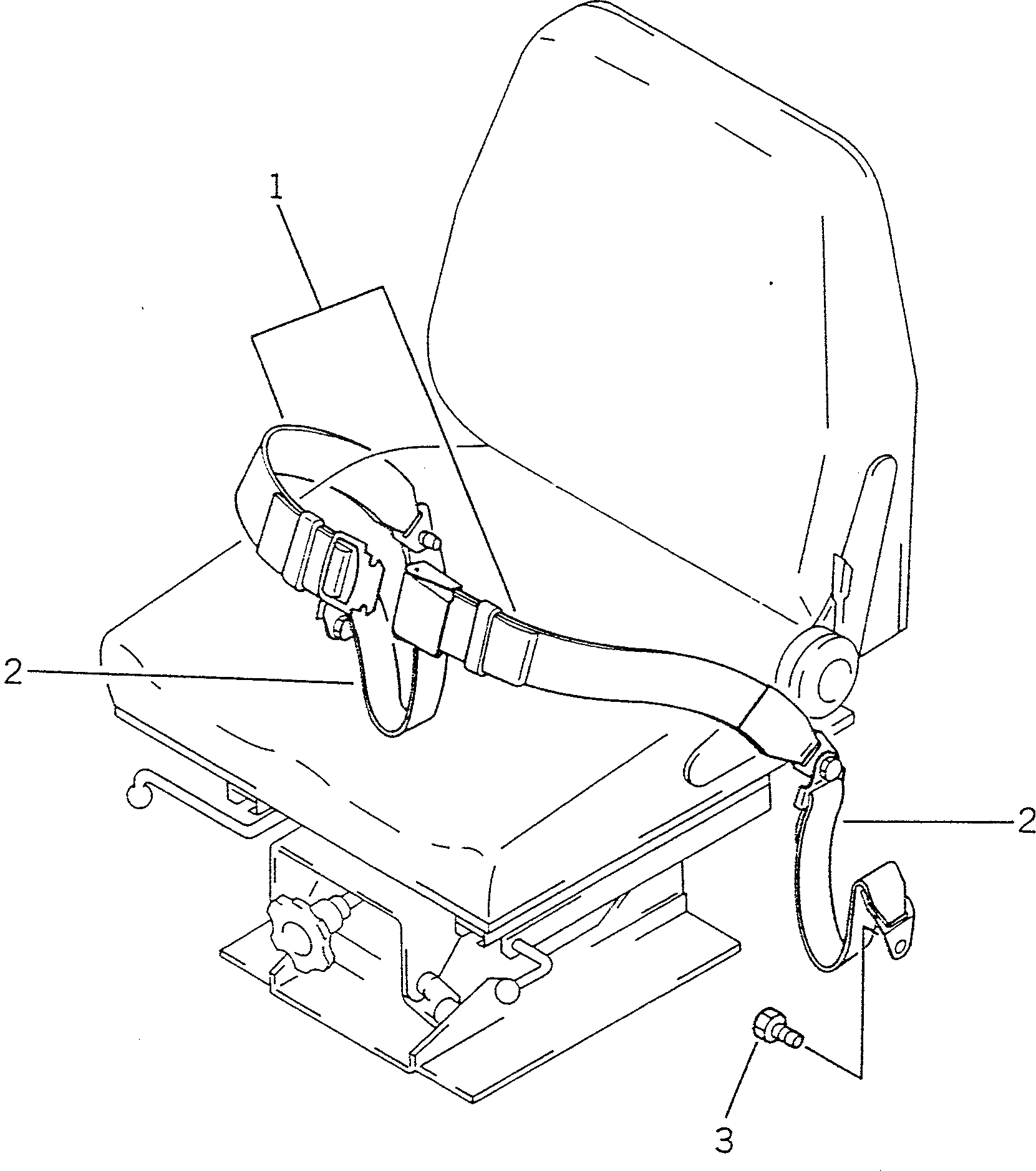 Ремень сиденья в сборе 423-962-1000 Komatsu