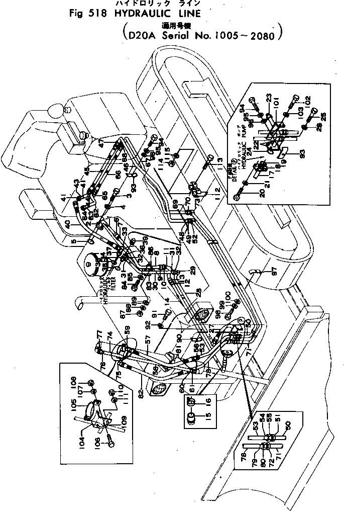 Трубка 101-62-11110 Komatsu