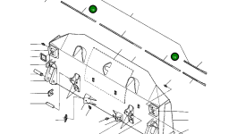 Режущая кромка отвала 645 201 C1 Komatsu