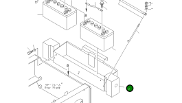 Ящик аккумулятора в сборе 418-06-24110 Komatsu