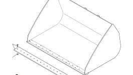 Отвал 395-80-11420 Komatsu