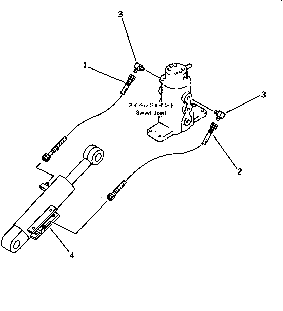 Группа трубопроводов отвала 20M-71-X5130 Komatsu