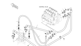 Шланг PF1-1800L 2184-1124D218 Komatsu