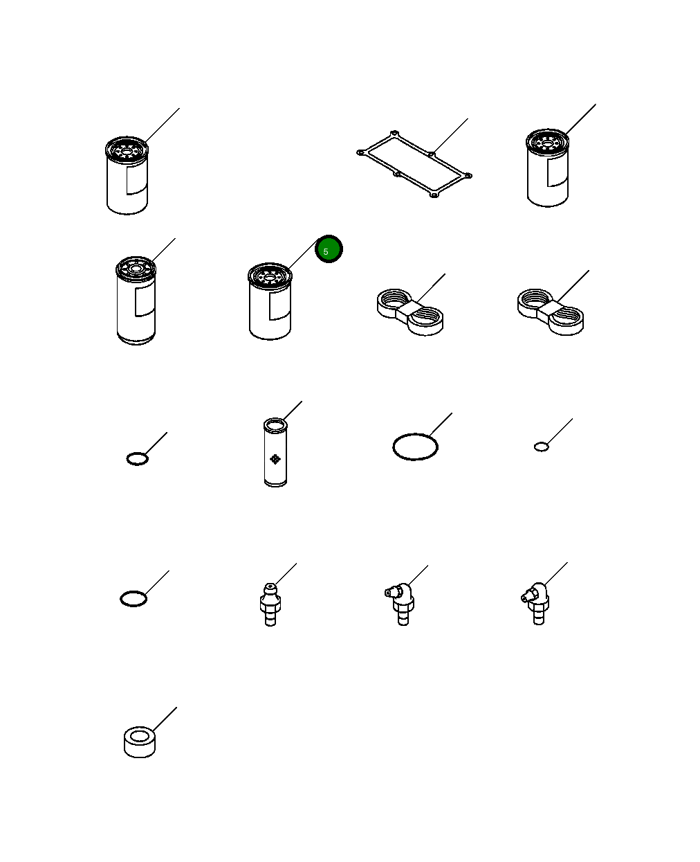 Фильтр топливный водоотделитель 1240 619 H2 Komatsu