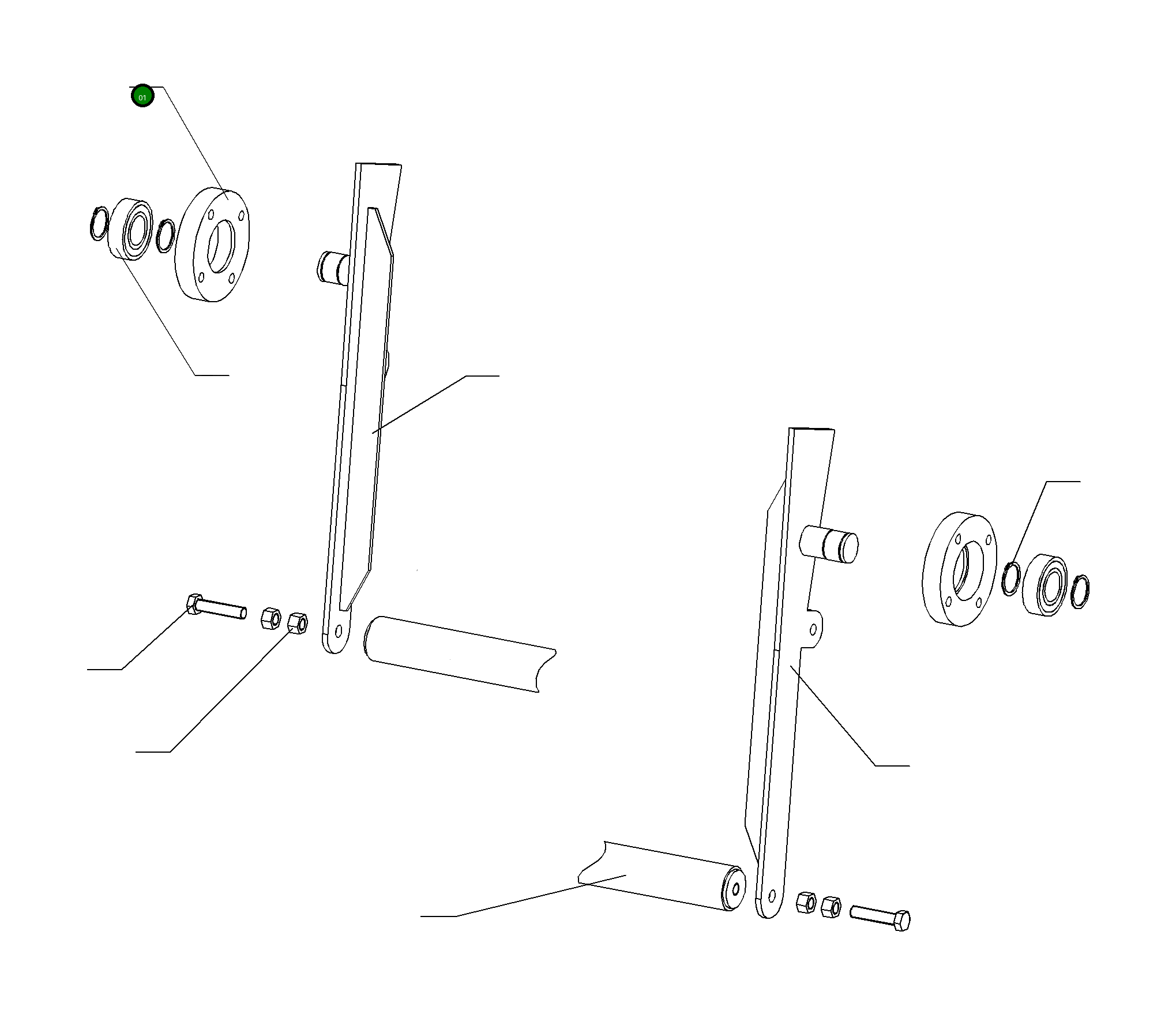 Фланец подшипника 794 284 73 Komatsu