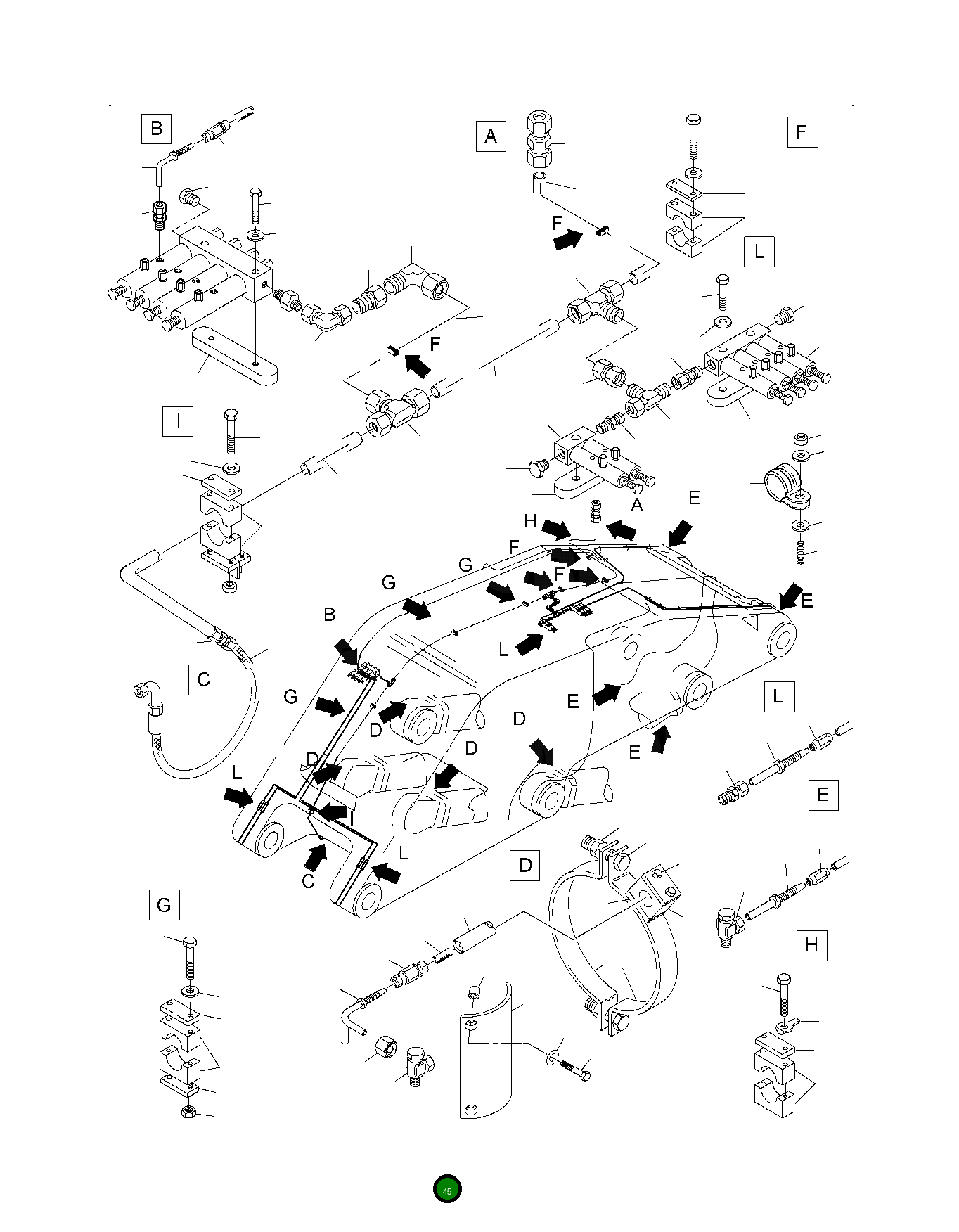 Шланг DN 20x1400 514 449 98 Komatsu
